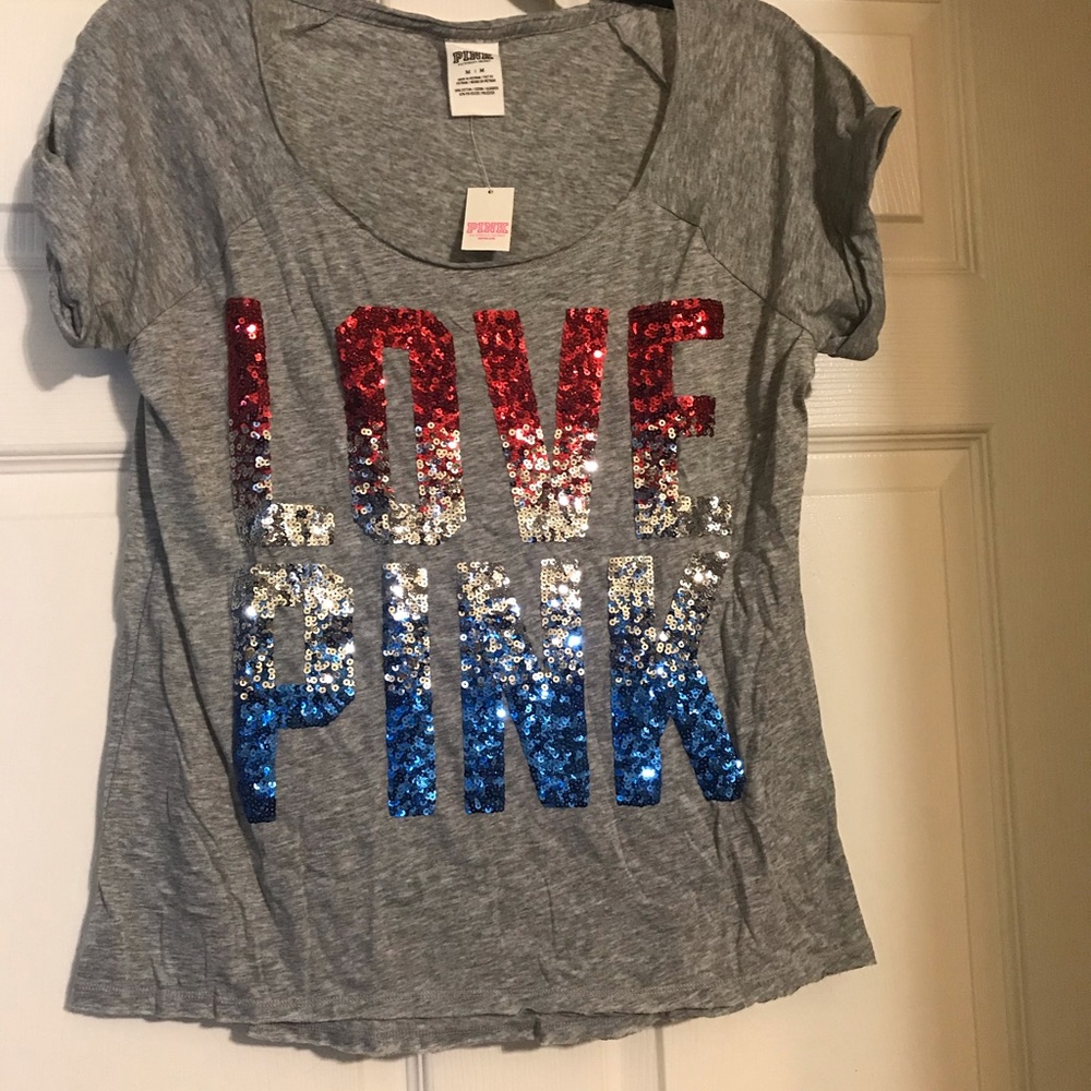 Grey PINK by Victoria’s Secret top